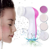 5 In 1 Deep Clean Electric Facial Cleaner Face Spa Skin Care Brush Massager Scrubber