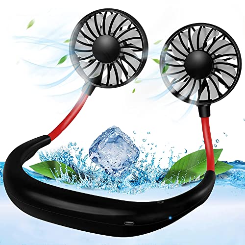 Cooler Fan with Dual Wind Head for Traveling Outdoor Office
