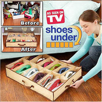Buy 1 Get 2 Free Shoe Organizer 12 Pairs Under Bed Storage Bag
