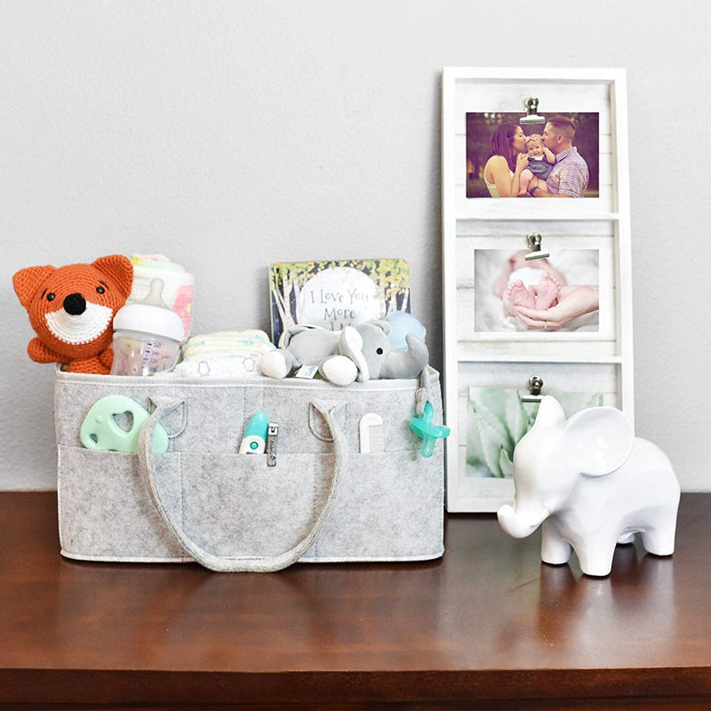 Baby Diaper Caddy Organizer – Portable Storage Basket
